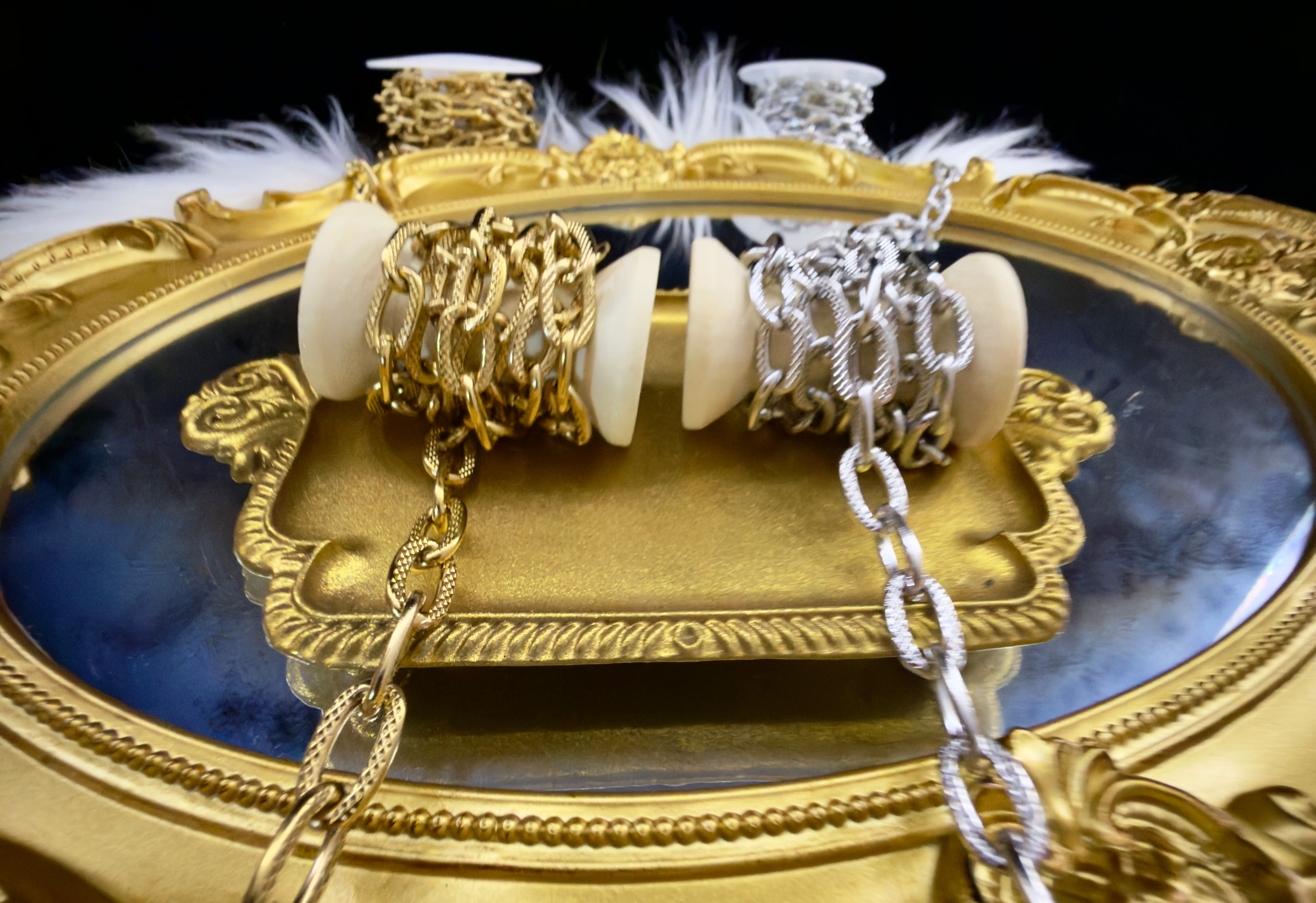 304 Grade PVD Plated Chunky Stainless Steel Chain – Gold & Silver (Sold by the Foot)