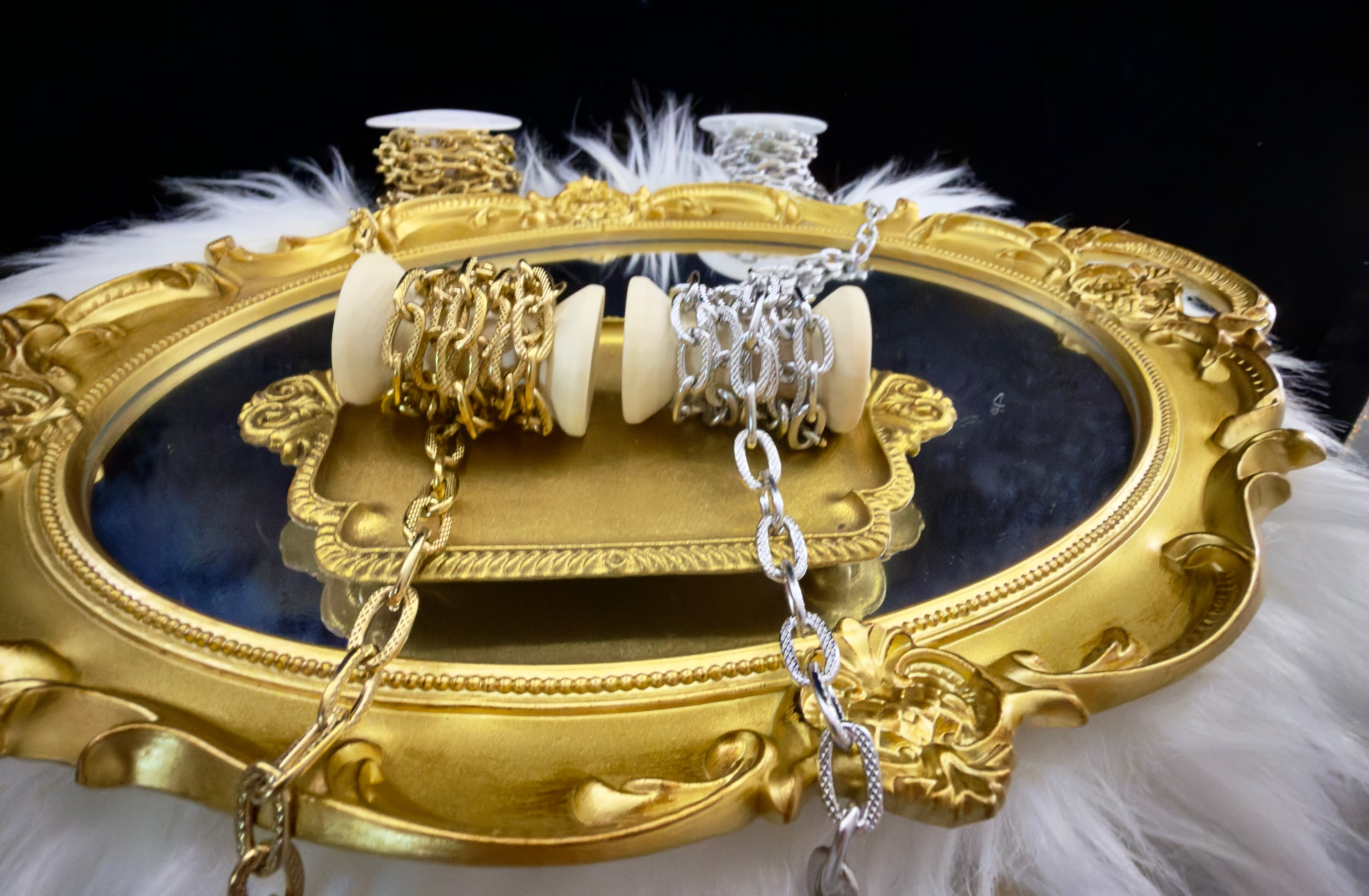 304 Grade PVD Plated Chunky Stainless Steel Chain – Gold & Silver (Sold by the Foot)