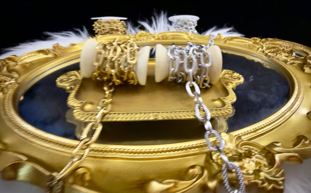 304 Grade PVD Plated Chunky Stainless Steel Chain – Gold & Silver (Sold by the Foot)